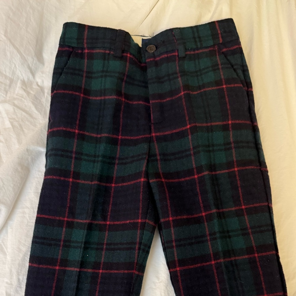 Polo Ralph Lauren boys wool tartan plaid pant, size 5